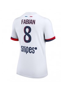 Paris Saint-Germain Fabian Ruiz #8 Jalkapallovaatteet Naisten Vieraspaita 2025-26 Lyhythihainen